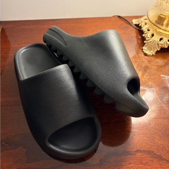 Black Foam Slide Sandals - Picture 4 of 4